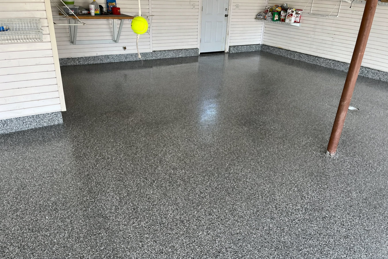 Garage floor concrete in Orange, CA